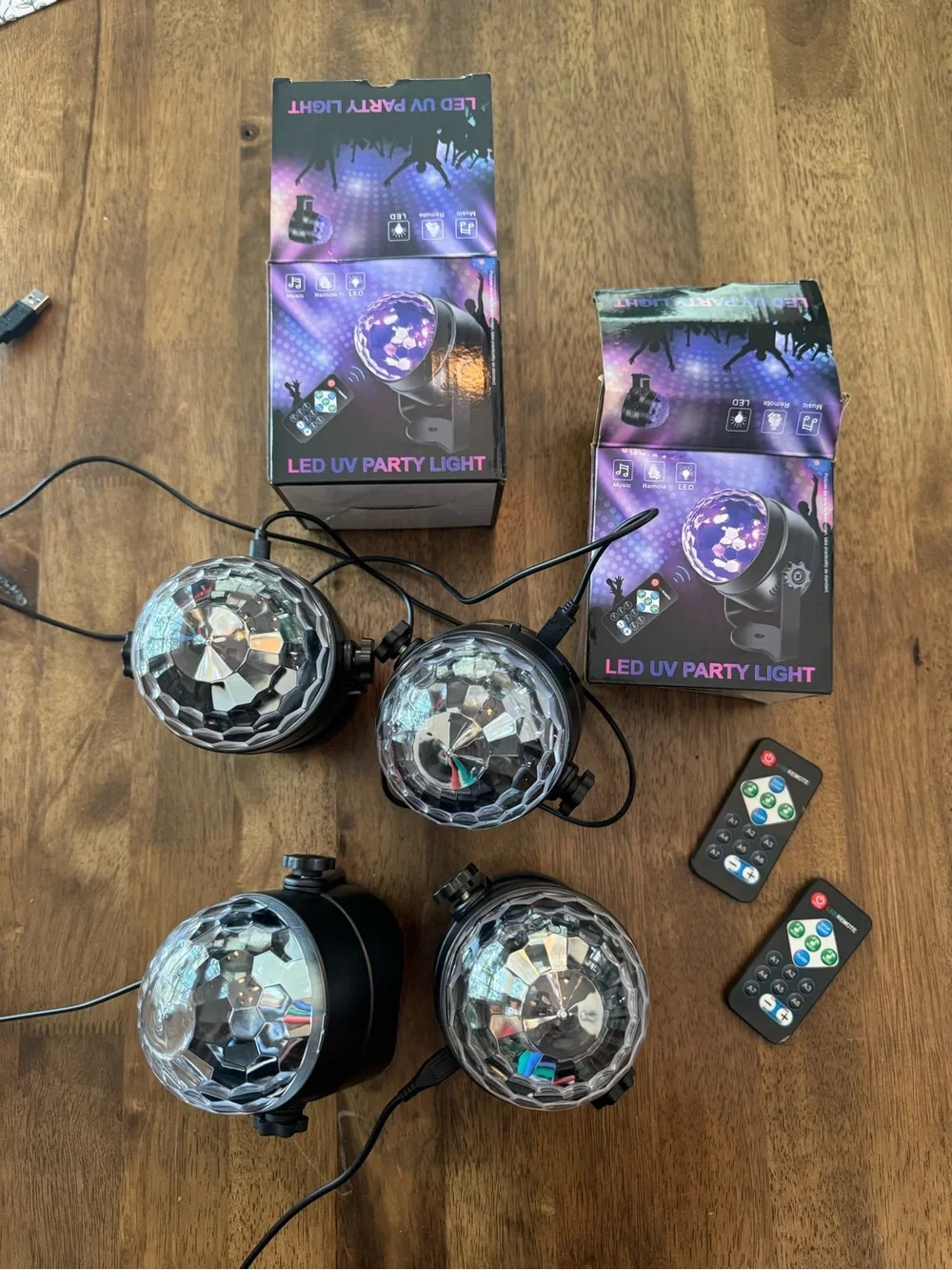 Party Light Multi-Pack - Crystal Disco Ball Projectors